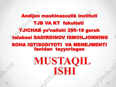 inqirozning iqtisodiy va moliyaviy tahlili — PPTX