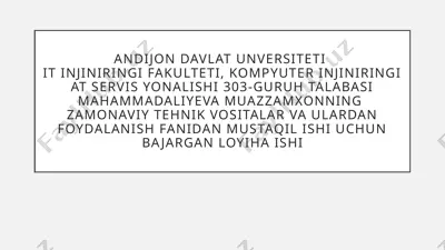 multimediali proyektorlar — PPTX