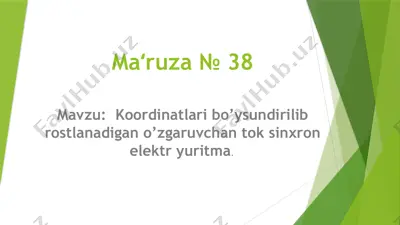 elektryuritma tizimi — PPTX