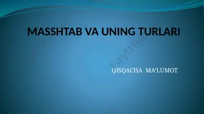 masshtab joyda gachib chizish ko'rinishi kitobi — PPTX