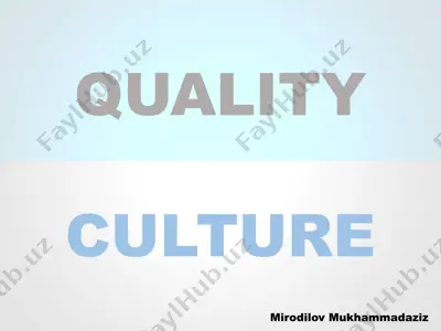 quality culture — PPTX