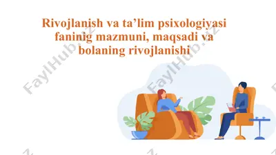 rivojlanish va ta'lim psixologiyasi — PPTX