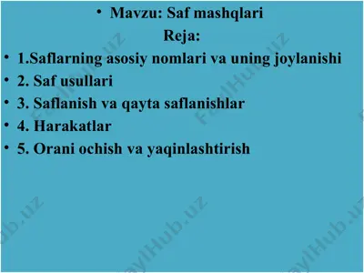 safmashqlari — PPTX