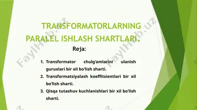transformatorlar — PPTX