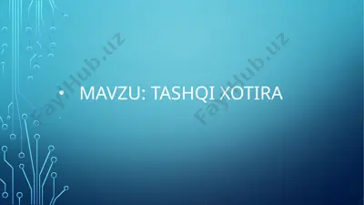 egiluvchan magnit disk — PPTX
