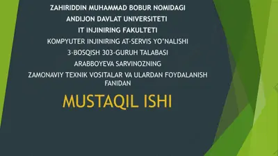usb web kameralari, fotokameralar va ulardan foydalanish uchundasturi ta’minotlar, raqamli videokameralar yordamida tasvirlarni xotiraga yozib olish — PPTX