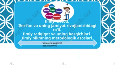 ilmiy metod va uning kelib chiqishi — PPTX