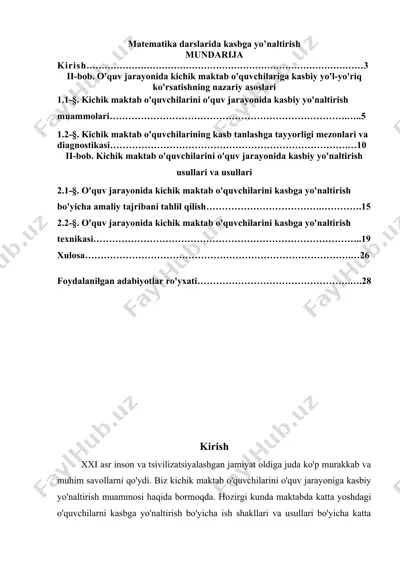 matematika darslarida kasbga yo'naltirish — DOCX