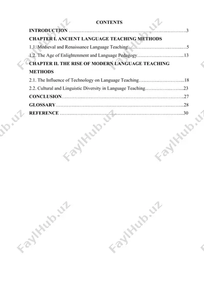 a slight glance to the history of teaching foreign language — DOCX