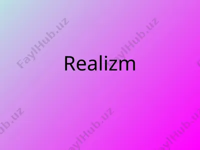realizm — PPTX