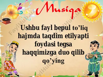 notalar bilan musiqa kitobi — PDF