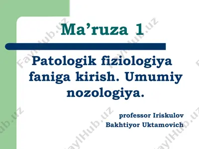 patologik fiziologiya — PDF