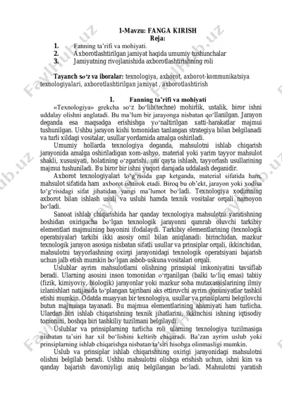 texnologiyalar va axborotlar — PDF