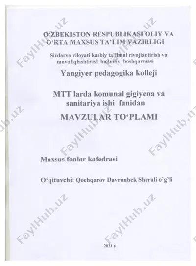 xizmat ko‘rsatish texnikasi (xizmat ko‘rsatish tarmoglari bo‘yicha) — PDF