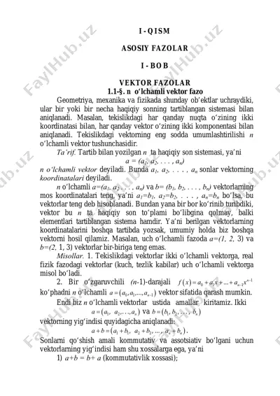 vektor fazolar — PDF