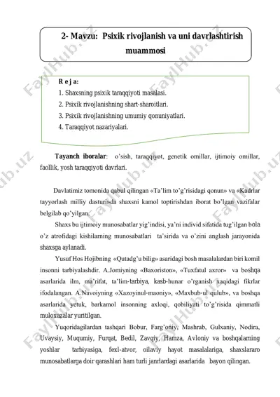 ta'lim va tarbiya — PDF