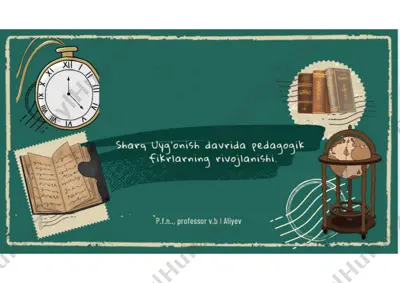 pedagogik fikrlarning rivojlanishi — PDF