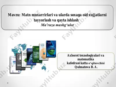 ms word dasturi — PDF