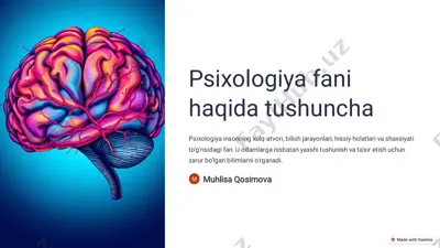 psixologiya fani — PDF