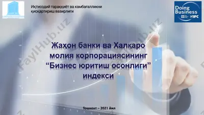 biznes yuritish osonligi indeksi — PDF
