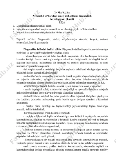 avtomobil yo‘llaridagi sun’iy inshootlarni diagnozlash texnologiyasi — PDF