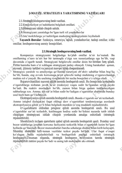strategiya yaratish — PDF