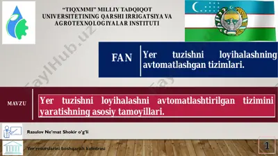 yer resurslarini boshqarish kafedrasi rasulov ne’mat shokir o’g’li — PDF