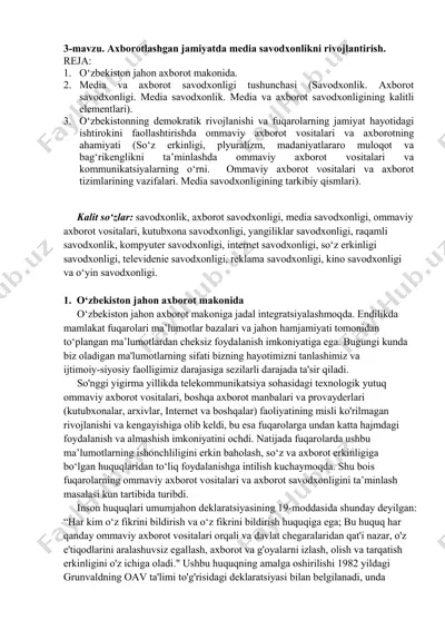 media savodxonlikni rivojlantirish — PDF