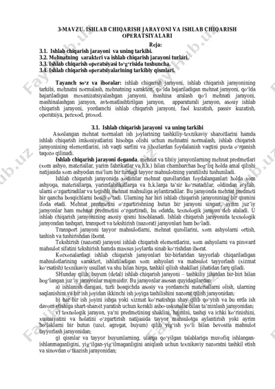 ishlab chiqarish jarayoni va uning tarkibi — PDF