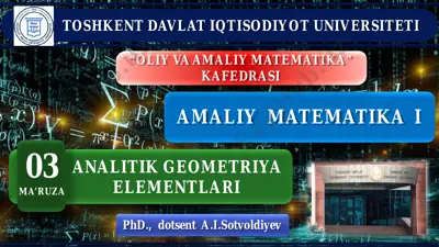 analitik geometriya elementlari — PDF