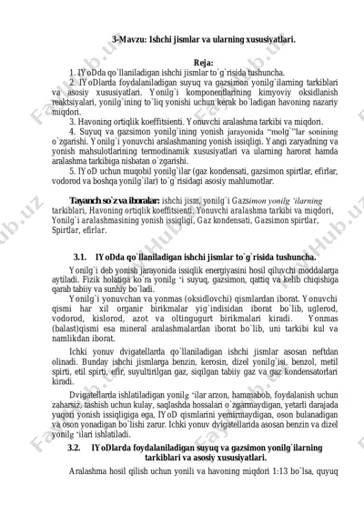 ishchi jismlar va ularning xususiyatlari — PDF