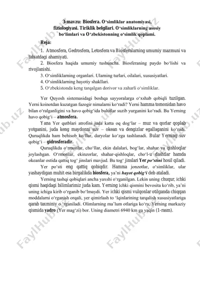 o‘simliklar anatomiyasi va fiziologiyasi — PDF
