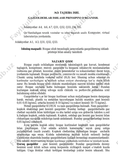 gazgolderlar ishlash prinsipi — PDF