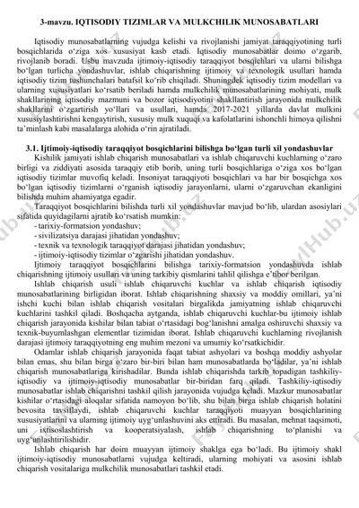 iqtisodiy tizimlar va mulkchilik munosabatlari — PDF