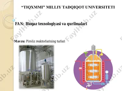 piroliz reaktorlari — PDF
