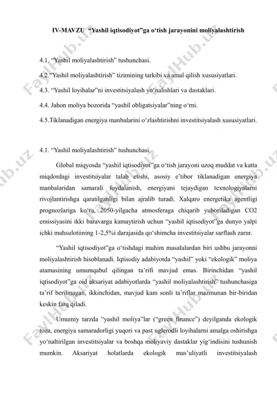 yashil moliyalashtirish — PDF