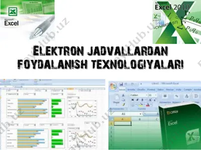 elektron jadvallardan foydalanish texnologiyalari — PDF