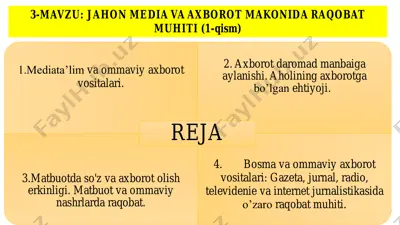 mediata’lim va ommaviy axborot vositalari haqida — PDF