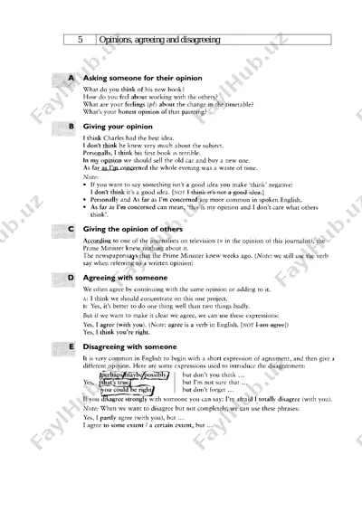 opinions, agreeing and disagreeing — PDF