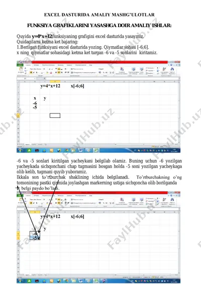 excel dasturida amaliy mashg’ulotlar — PDF