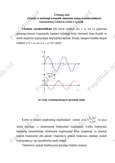avtotebranishlarni baholashning goldfarb usuli — PDF