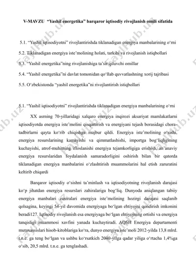 yashil energetika va iqtisodiy rivojlanish — PDF
