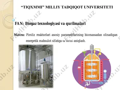 piroliz reaktorlari — PDF
