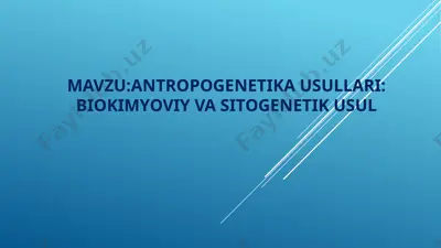 odamgenetikasi — PPTX