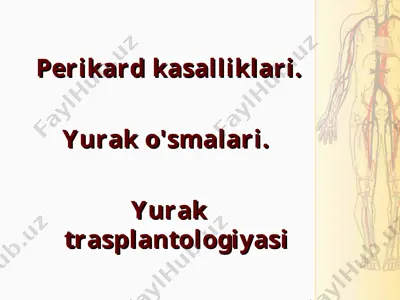 perikard kasalliklari — PPT