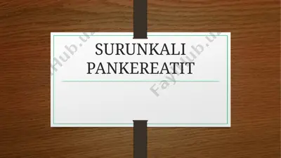 surunkali pankreatit — PPTX
