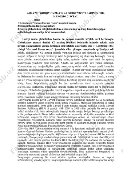 globallashuv va axborot vositalari — PDF