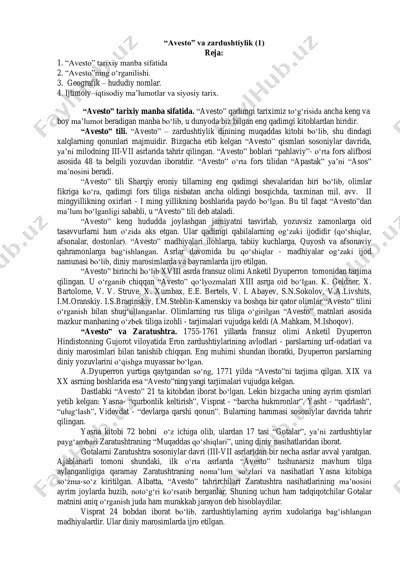 avesto va zardushtiylik — PDF