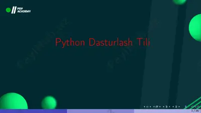 python dasturlash tili — PDF