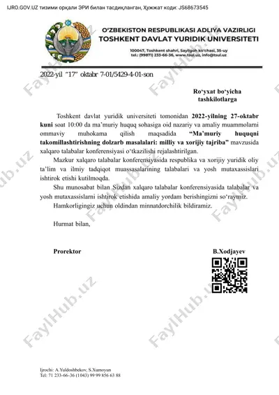 xalqaro talabalar konferensiyasi — PDF